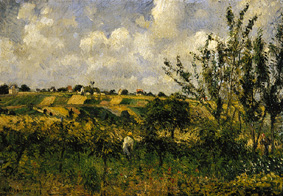 Paysage à Pontoise à Camille Pissarro