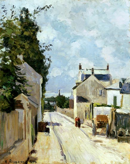 Rue de l'Ermitage, Pontoise à Camille Pissarro