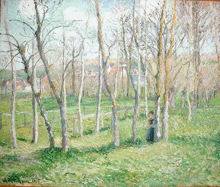 Meadow at Bazincourt à Camille Pissarro