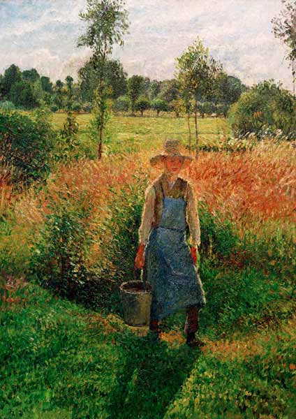 Le jardinier, Le soleil d'après-midi, Eragny à Camille Pissarro