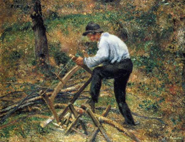 Pére Melonbeim de scies de bois à Camille Pissarro