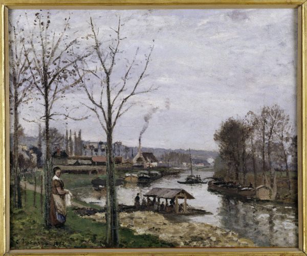 Pissarro / Port-Marly / 1872           . à Camille Pissarro