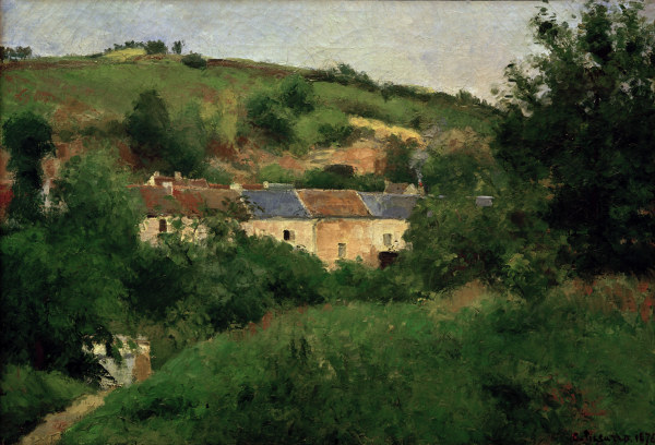 Pissarro / The village street / 1875 à Camille Pissarro