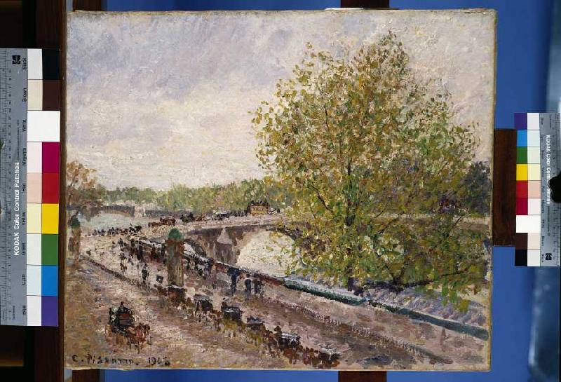 Pont Royal an einem Frühlingsnachmittag à Camille Pissarro