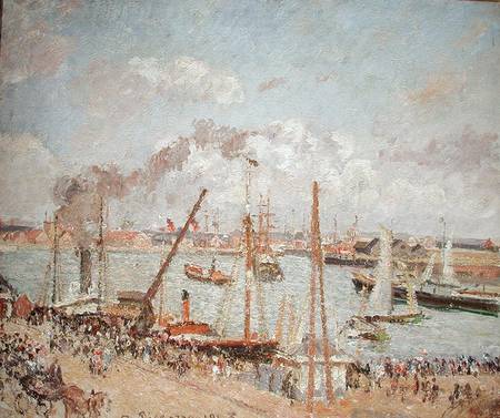 The Port of Le Havre, Afternoon, Sun à Camille Pissarro