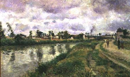 River Scene à Camille Pissarro
