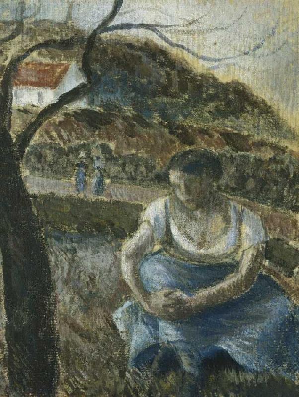 Sitzende Bäuerin (Paysanne Assise) à Camille Pissarro