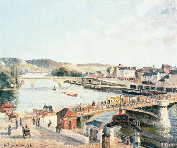 Ein sonniger Nachmittag in Rouen à Camille Pissarro