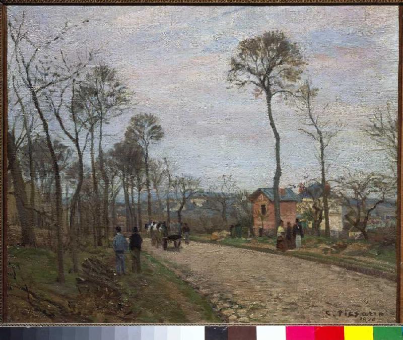 La route de Louveciennes à Camille Pissarro