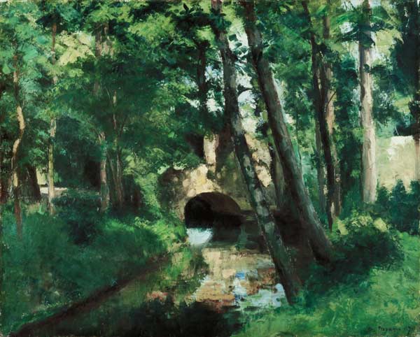 The Little Bridge, Pontoise à Camille Pissarro