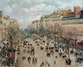 Le boulevard Montmartre à Paris.