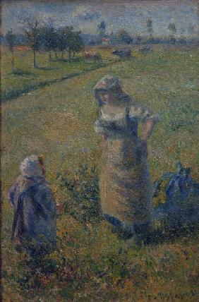 C.Pissarro, Bäuerin mit Kind