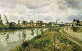 Paysage de fleuve près d'Argenteuil