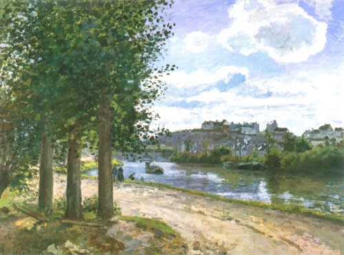 Les rives des Oise I à Camille Pissarro