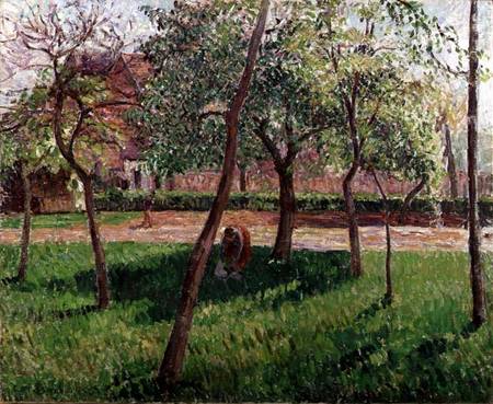 Walled Garden at Eragny à Camille Pissarro