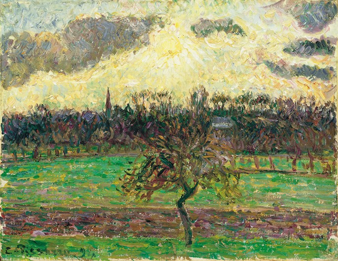 The Meadows at Éragny, Apple Tree à Camille Pissarro