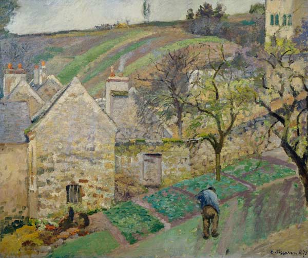 Hillside of the Hermitage, Pontoise à Camille Pissarro