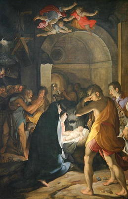 Adoration of the Shepherds, 1584 (oil on canvas) à Camillo Procaccini