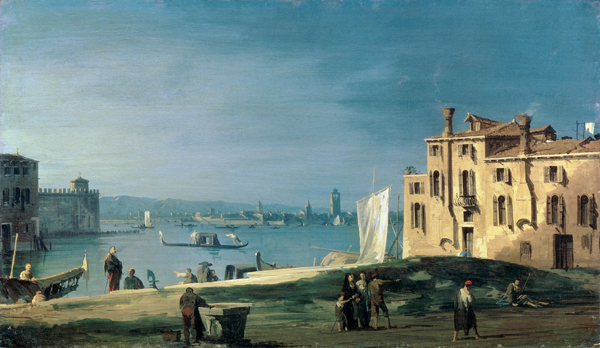 Blick von San Pietro auf die Insel Murano. à Giovanni Antonio Canal