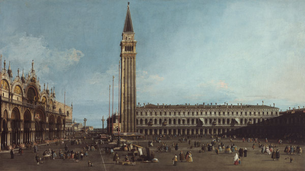 The Piazza San Marco, Venice à Giovanni Antonio Canal