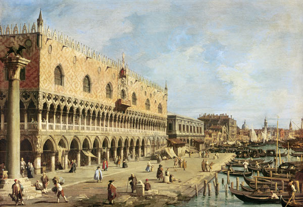 The Riva degli Schiavoni, Venice à Giovanni Antonio Canal