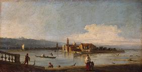 View of the Isles of San Michele, San Cristoforo and Murano from the Fondamente Nove à Giovanni Antonio Canal