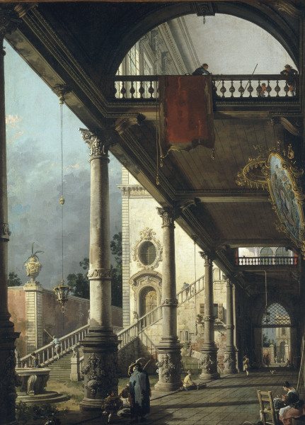 Canaletto / Capricio / Paint./ 1765 à Giovanni Antonio Canal