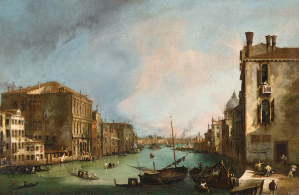 The Grand Canal in Venice à Giovanni Antonio Canal