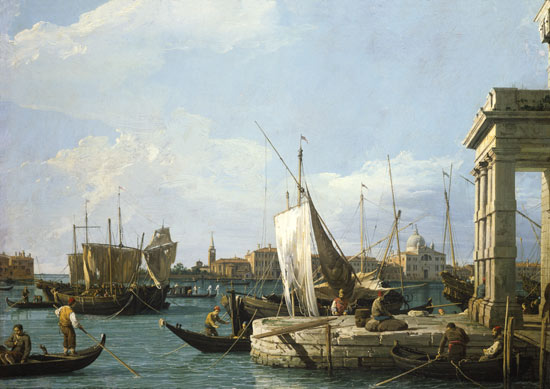 Les Dogana à Venise à Giovanni Antonio Canal
