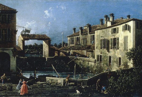 Dolo / Lock of the Brenta / Canaletto à Giovanni Antonio Canal