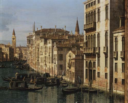 Entrance to the Grand Canal: Looking West à Giovanni Antonio Canal