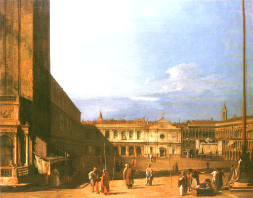 Piazza Saint Marco looking l'ouest à Giovanni Antonio Canal