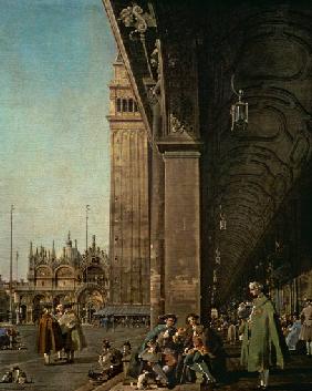 Piazza di San Marco: looking East from the South West Corner and the Colonnade of the Procuratie Nuo