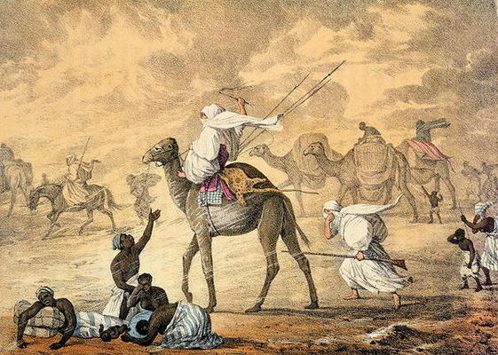 A Sand Wind on the Desert, from 'Narrative of Travels in Northern Africa in the Years 1818-19 and 18 à Captain George Francis Lyon