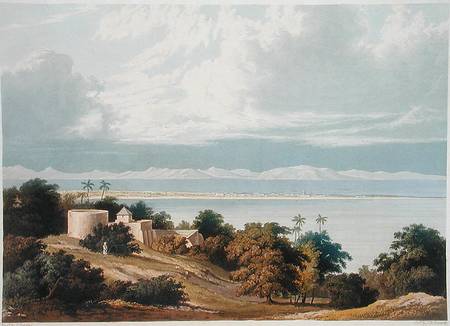 Approach of the Monsoon, Bombay Harbour, from a drawing by William Westall (1781-1850) from 'Scenery à Captain Robert M. Grindlay