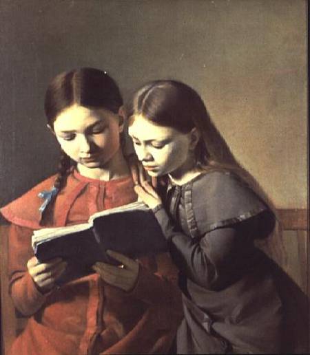 The Artist's two youngest sisters à Carl-Christian-Constantin Hansen