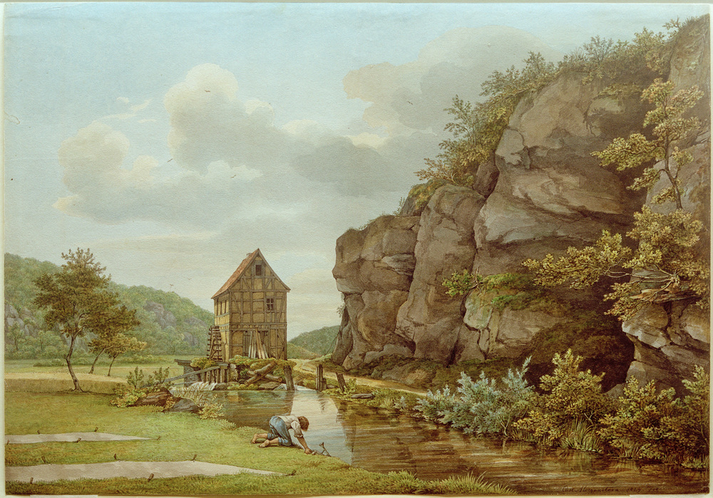 Schneidmühle bei Eppstein (Lorsbacher Tal) à Carl Ernst Morgenstern