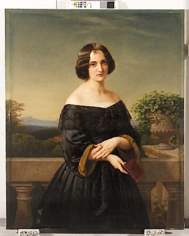 Bildnis der Malerin Marie Wiegmann à Carl Ferdinand Sohn