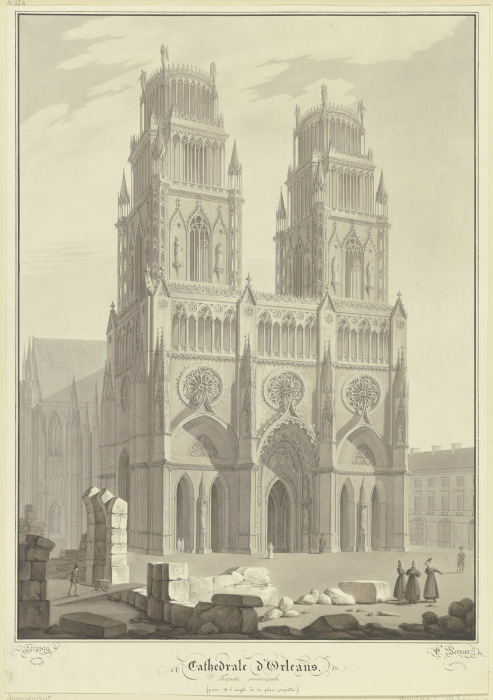 Die Kathedrale Sainte-Croix d’Orléans à Carl Friedr.Heinrich Werner