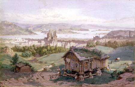 View of Christiania à Carl Friedr.Heinrich Werner