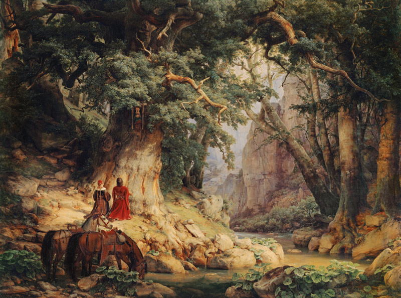 The Thousand-Year-Old Oak à Carl Friedrich Lessing