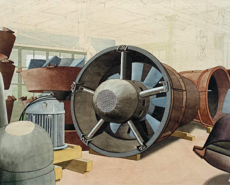 Turbine, um 1938. à Carl Grossberg
