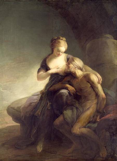 Roman Charity, an Allegory of Love à Carl Gustaf Pilo