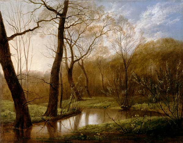 paysage de printemps à Carl Gustav Carus