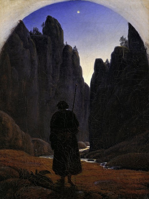 Pilgrim in a Rocky Valley à Carl Gustav Carus