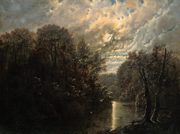 River Landscape in the Rosental near Leipzig à Carl Gustav Carus