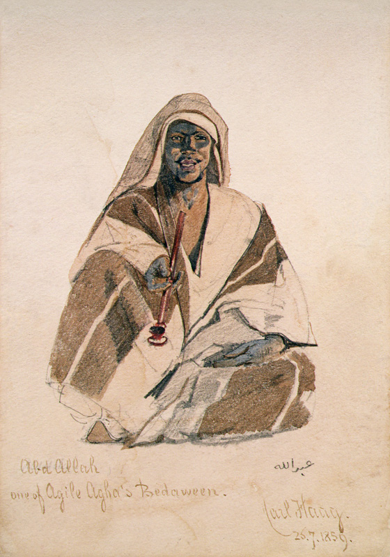 Abd Allah, one of Agile Agha's Bedouin à Carl Haag