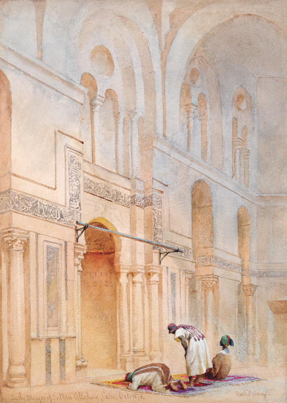 In the Mosque of Sultan Allahoon, Cairo à Carl Haag