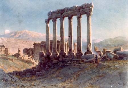 The Remains of the Temple of the Sun at Baalbek à Carl Haag