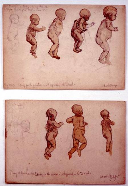 Two studies for 'Happiness in the Desert' à Carl Haag